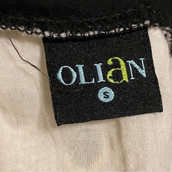 Olian Clothing Women's Cream 100% Cotyon Eyelet Dress with Black Trim Small - Picture 4 of 6